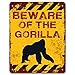 Produktbild Beware of The Gorilla Vintage Metal Vintage Metal Vintage Metallblechschild Wand Eisen Malerei Plaque Poster Warnschild Cafe Bar Pub Bier Club Dekoration
