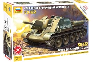 Zvezda 5043 SU-122 Soviet Tank Destroyer, Scala 1/72, Plastic Model Kit