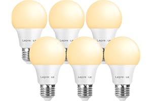 Lepro Bombillas LED E27, Lampara LED de 8W Luz Cálida 2700K, 806lm, Equivalente a Bombilla 60 W Incandescente Halógena, Bombilla LED E27 Calido, Ahorro de energía, Casquillo Gordo Pack de 6