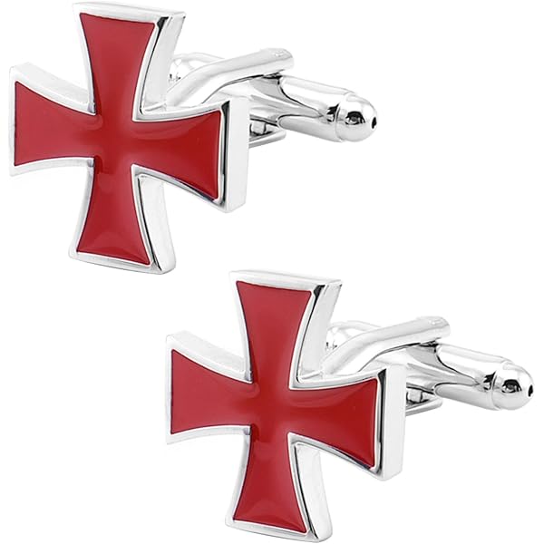 Knights Templar Crusaders Skull Crossbones Masonic Freemason Suit Tie Bar Clip e