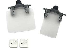 XII WANG YE XII WY - Paquete de 2 gafas de tiro estándar internacionales, con clip para oclusor, máscara de ojos, ayuda para apuntar con arco