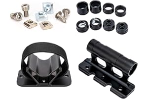 VEHOUKLI Bike Fork Mount, Quick Release Parking Rack with Front Fork Bracket and Rear Wheel Mount Complete Set, Aluminum Alloy Bike Block Truck Mount for Outdoor Travel Transporting Bicycle