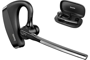 Conambo Aktualisiert V5.2 Bluetooth Headset,Headset mit Mikrofon Bluetooth mit CVC 8.0 und ENC Geräuschreduzierung für Business Office Trucker,Bluetooth Handy Headset Kompatibel mit Ladebox