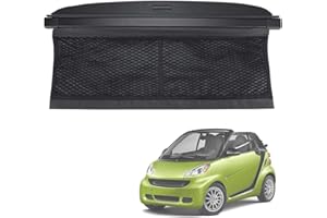 SYPNB Retrattile Car Bagagli Protezione Coperchio per Smart 451 Fortwo 2007-2014, Auto Interni Accessori Baule Ripiano Conservazione Organizzare