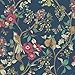 Produktbild Holden Décor Damsen Gold Tapete Blumenmuster Vogel Landschaft Metallisch - Marineblau 98100