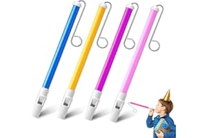 NHPY 4 Stück Nasenflöte Slide Whistle Instrument, Slide Whistle Spielzeug Metallgleitflöte Professionelles Musikinstrument für Anfänger