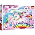 Trefl 100 Elementi, per Bambini dai 5 Anni Puzzle, Singolo, Colore Nel Mondo di Cristallo Degli Unicorni, Kristallwelt der Ei