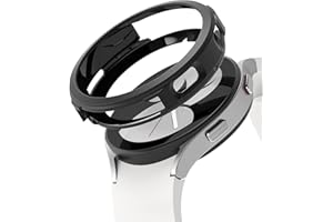 Ringke Air Sports Compatible with Samsung Galaxy Watch 4 40mm Case, Thin Soft Flexible Rugged TPU Raised Bezel Frame Protective Button Cover for Galaxy Watch4 40mm - Black