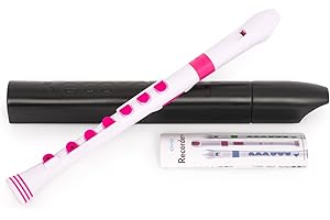 Nuvo N320RDWPK - Grabadora Plus con borde rosa, color blanco