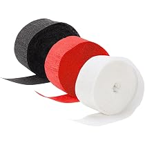 Krepppapier-Luftschlangen Set – Je 2 Rollen In Rot, Weiß & Blau, Insgesamt 130 M – Für Partys, Feiern & Patriotische Events (USA-Farben)