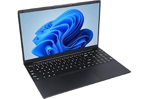 15,6 Tums Bärbar Dator, USB3.0 Dual Band Laptop PC 4.2 Fingerprint Reader for Business för 11 Pro för N5095 CPU (#1)