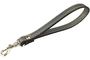 VanEnjoy Genuine Leather Keychain Wristlet Keychain Strap for Wallet Purse Clutch Cellphone Wristlet Key(Key Lock)