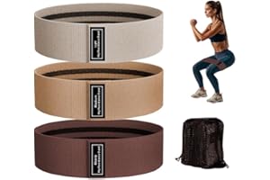 S.ROMZA Fabric Resistance Bands for Working Out Elastic Exercise Band Squats Fabric Exercise Bands for Legs and Butt Pilates,Yoga,Male and Female Fitness Resistance Bands