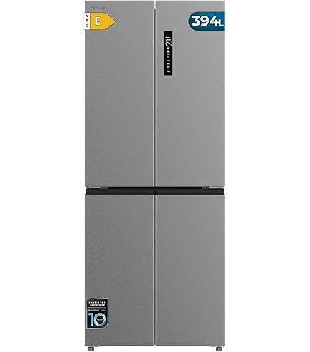 Frigo Combiné Smeg RC20KDND 427L - Noir Inox - Kit Affichage