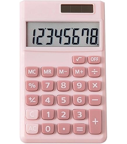 Petite Calculatrice Primaire Noire Avec Capot En Plastique