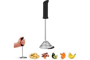 Dreamfarm Smood Kartoffelstampfer, Obst- und Gemüsestampfer, Charcoal schwarz