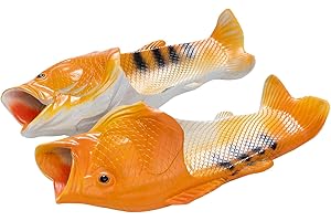 TUOJINRUIDA Pantoufles amusantes en forme de poisson et de homard - Unisexe - Pour homme ou femme - Pour la maison de plage, la douche, les heures de détente au bord de la piscine, les promenades en