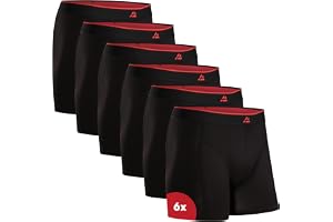 DANISH ENDURANCE Bamboo Boxers for Men, Soft & Breathable Underwear, Soft Antibacterial Pants, with or without fly, 6 or 10 P