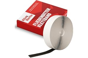 Klick Berlin Fliegengitter Klettband Extra Stark Schwarz | 8 Meter lang 16 Millimeter breit Selbstklebend | 8M 16MM | Insect Stop Band | Klebestreifen Fliegengitter Klettband Fliegengitter