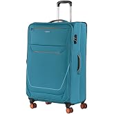 Large Suitcases - Large Soft Expandable Fabric Suitcase Trolley Suitcases