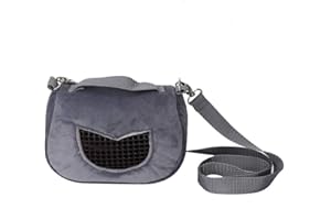 DAUERHAFT Eichhörnchen Tragetasche Kleines Tier Tragbare Ausgangstasche für kleine Haustiere, Ratten, Rennmäuse, Eichhörnchen, Reiserucksack Kleine Haustiere Tragetasche für Zuckergleiter (Mittel)