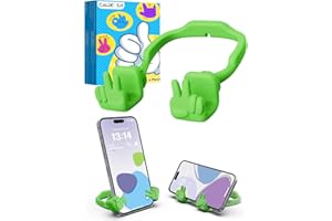 CALDEVER Cadeau Homme Femme Noel Support Telephone: Idee Cadeau pour Garcon Fille Enfant Ado Porte Telephone Support Téléphone Bureau Geste Yeah Original Maman Papa Drole Secret Santa Cadeaux Vert Avocat 1pc
