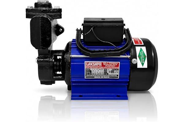 Lakshmi 1 HP Self Priming Mono Block Water Pump (Multicolor)