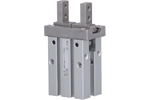 NUNAFEY Parallelgreifer Zylinder, 0,1–0,7 MPa Greifer Pneumatikzylinder M5–0,8 Kompression für automatische Steuerung