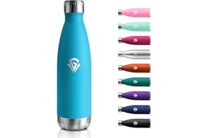 KOLLYKOLLA Borraccia Termica 500ml, Doppia Parete Isolata, Bottiglia Termica Senza BPA, Borraccia Acciaio Inox, Bottiglia Antigoccia, Borraccia Termica Riutilizzabile per Bambini, Ragazzi, Palestra, Viaggio