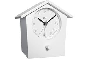 KOOKOO EarlyBird white, bird voice alarm clock with real bird voices and a three-tone gong