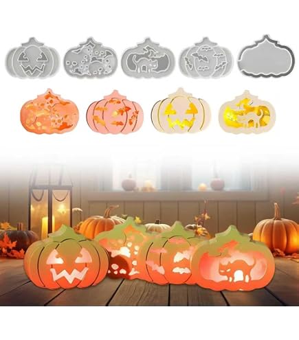 Molde De Silicona Para Decoración Otoño/Halloween - Diseño Esqueleto, Para Chocolate, Velas, Resina, DIY