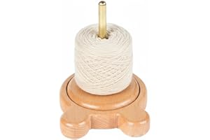 Holzsammlung Yarn Winder DéRouleur De Laine, Support Magnétique Rotatif, Porte-Bobines De Laine, Support De Laine En Bois, Pour Accessoires De Crochet Et De Tricot - 16 x 11.7 cm
