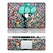 Produktbild Vati Blätter Removable Vintage Retro Blumen-Schutz Full Cover Vinyl Art Haut-Abziehbild-Aufkleber-Abdeckung für Apple MacBook Air 12 "Zoll (A1534)