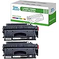 InkJello Toner Cartridge For Printer, Compatibile with HP LaserJet Pro 400 M401a 400 M401d 400 M401dn 400 M401dne 400 M401dw 400 M401n 400 MFP M425dn 400 MFP M425dw CF280X (Black, 2-Pack)