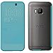 Price comparison product image HTC Ice Premium Dot View Window Protective Case Cover with Auto On/Off Function for HTC One M9 - Turquoise