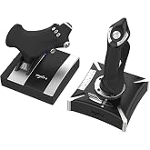 Coverzone Flight Stick U&ccedil;uş Sim&uuml;lasyon Kontrolc&uuml;s&uuml;, Joystick ve Throttle &Uuml;nitesi, PC PS4 Xbox One/Series Uyumlu, 7 Eksen 2 PO