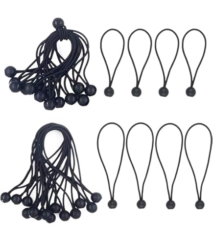 Elastici Con Sfera - 50 Pezzi, Per Teloni, Fissaggio, Gomma Resistente - Foto 6