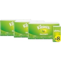 Fazzoletti Kleenex Balsam - 384 Pezzi, Con Aloe E Vitamina E, Morbidi E Lenitivi Per Raffreddore - Foto 4