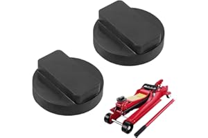 LANEDISIFAN 2 PCS Car Jack Pads,Slotted Trolley Jacking Rubber Blocks,Pinch Weld Side Frame Rail Protector Pad,Universal Floor Jack Rubber Pad Adapter Jacking Tool Car Accessories