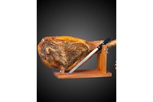 DON PEPE Jambon entier Serrano Bodega - Affinage 11 mois - 7 kg avec support et couteau