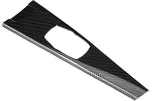 YOSOO HEALTH GEAR Cubierta de panel multimedia interior de fibra de carbono, etiqueta engomada de ajuste de apoyabrazos de decoración de panel de consola de coche para la serie 3 4 F30 F34 F33 F36