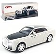 EROCK Exquisite car Model 1/24 Rolls-Royce Sweptail Model Car,Zinc Alloy Pull Back Toy car with Sound and Light for Kids Boy Girl Gift. (White Black-C)