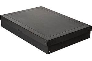 ‎FALKEN Original Falken PureBox Black. Made in Germany. 100 mm hoch DIN A2. Aufbewahrungsbox mit Deckel aus stabilem Recycling-Karton Blauer Engel Vegan Geschenkbox Transportbox Schachtel Allzweckbox