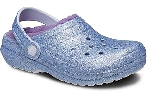 Crocs Zueco Clásico con Purpurina K, Zuecos Unisex niños