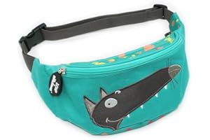 LES DEGLINGOS - Sac Banane Enfant - LOUP x Les Déglingos - Amusant - Idéal pour les balades, pique nique - Fille et Garçon - Âge dès 3 ans - Vert