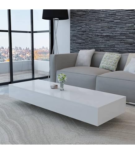 Tavolino Da Salotto Nero 115x55x31 Cm - Moderno E Lucido Per Soggiorno - Foto 8