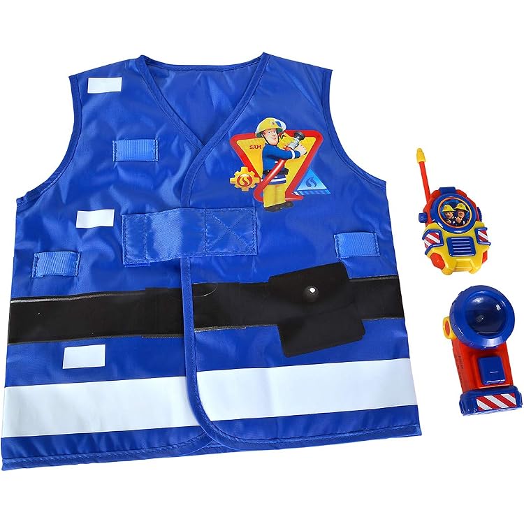Feuerwehrmann-Kostüm Für Kinder – 2-teiliges Set Mit Jacke & Hose, Größe 140, Inkl. Reflektierenden Streifen