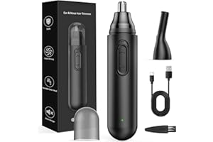 IFANZETECH Tondeuse Nez Oreilles Sans Fil Multifonction – Coupe Poils Nez, Oreilles, Sourcils, Barbe & Corps, USB Rechargeable IPX7 Étanche, Précision Professionnelle pour Homme Femme