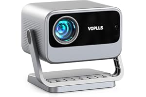 【Netflix Oficial & Auto Focus/Keystone】 Proyector 4K Smart 33000 Lúmenes 1080P Full HD, VOPLLS Proyector WiFi 6 Bluetooth con Dolby Audio, Projector para Movil/Exterior/Cine en Casa para iOS/Android