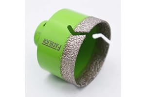 FACHLICH Punta per Trapano Diamantata 68mm Vacuum Brasato Foretto Diamantato con Filettatura M14 per Porcellana Piastrella Granito Marmo Taglio a Secco